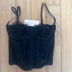 Black corset top
